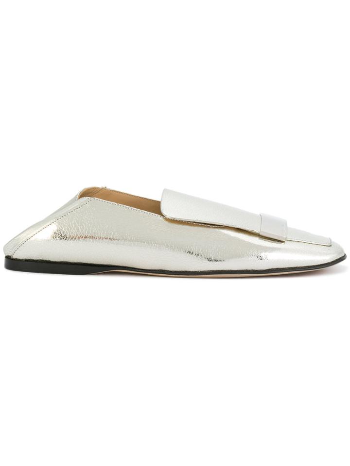 Sergio Rossi Metallic Slippers