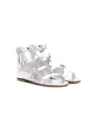 Simonetta Teen Strappy Gladiator Sandals - Silver
