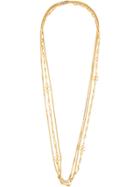 Chanel Vintage Triple Chain Long Necklace - Gold