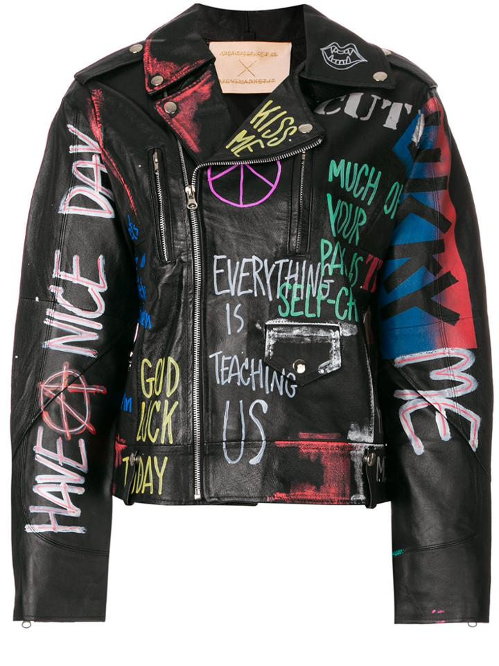 Night Market Frida Graffiti Jacket - Black