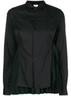 Comme Des Garçons Noir Kei Ninomiya Front-panel Pleated Shirt - Black