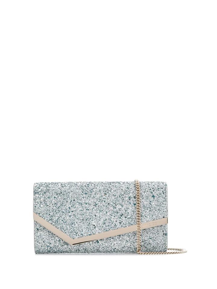 Jimmy Choo Glitter Clutch Bag - Blue