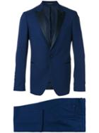 Dinner Two-piece Dinner Suit, Men's, Size: 46, Blue, Silk/cupro/wool