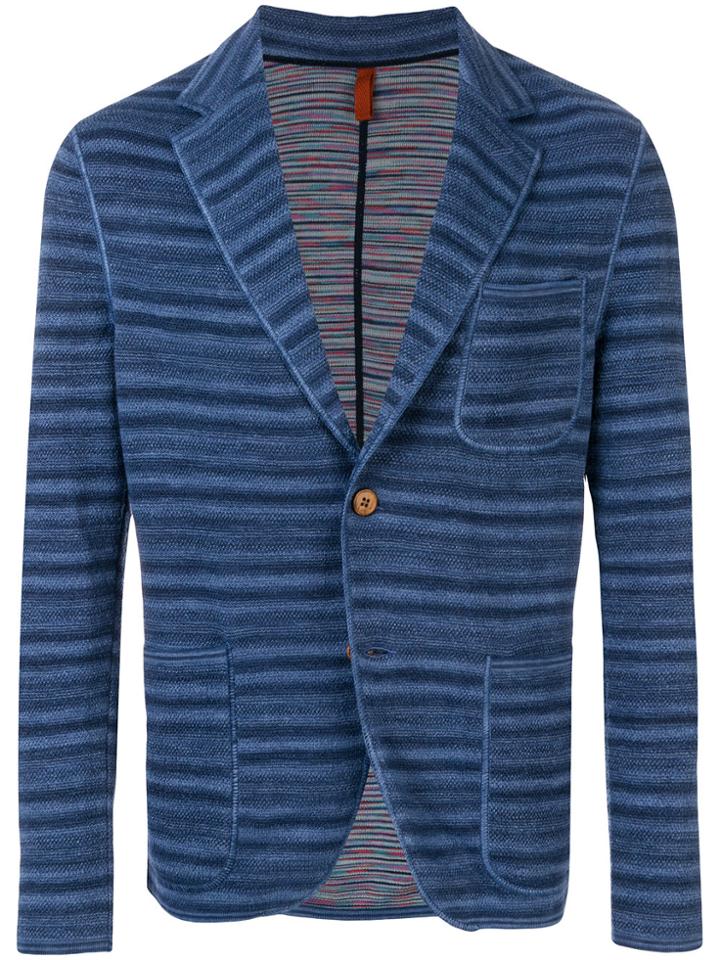 Missoni Striped Blazer - Blue
