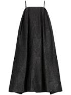 Simone Rocha Crinkle Effect Sleeveless Midi Dress - Black