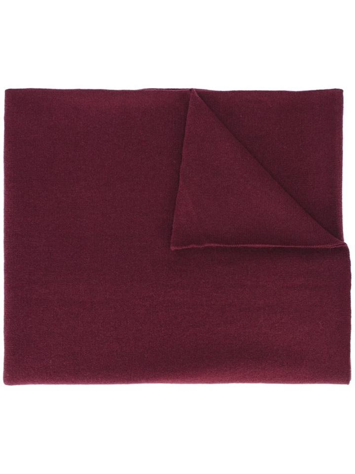 Allude Knit Scarf, Women's, Red, Cashmere