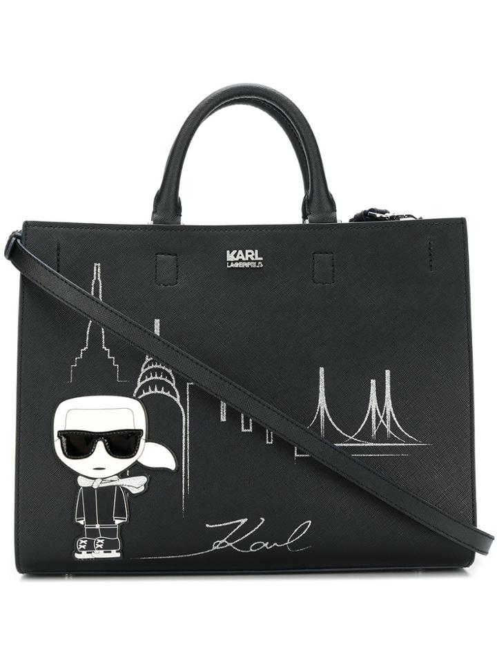 Karl Lagerfeld Nyc Tote - Black