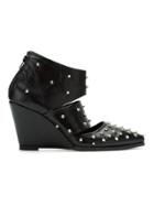 Uma Raquel Davidowicz Studded Leather Pumps - Black