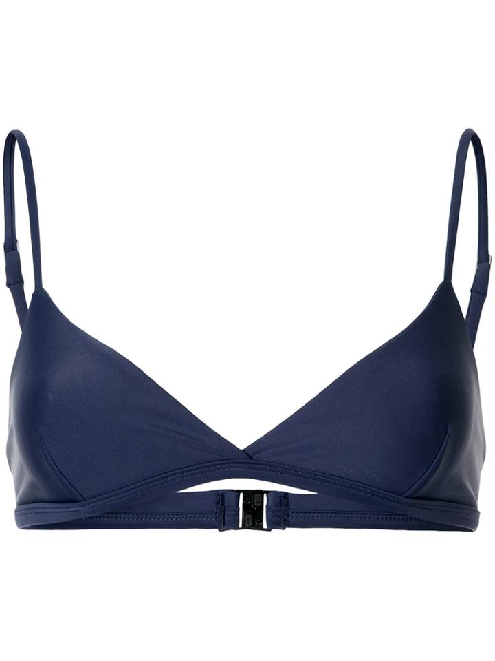 Matteau The Tri Crop Bikini Top - Blue