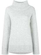 Rag & Bone Ribbed High Neck Jumper - Grey