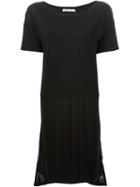 T By Alexander Wang High Low T-shirt Dress, Women's, Size: Medium, Black, Rayon