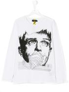 John Richmond Kids Ian Curtis Print T-shirt - White