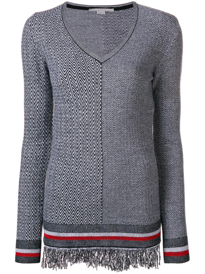 Stella Mccartney Herringbone Knit Jumper - Black