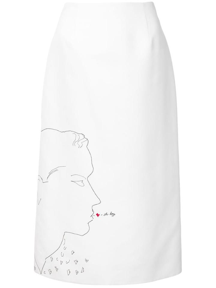 Calvin Klein 205w39nyc + Andy Warhol Foundation Embroidered Silk-blend