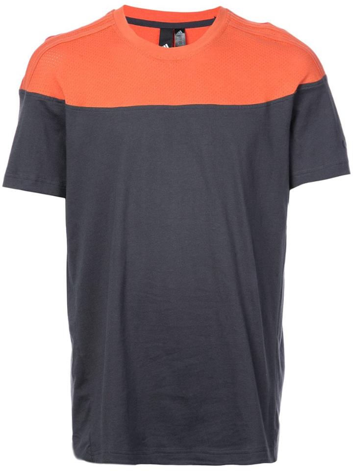 Adidas Colour-block T-shirt - Grey