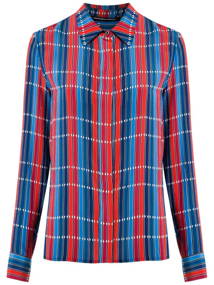 Reinaldo Lourenço - All-over Print Shirt - Women - Silk - 46, Silk