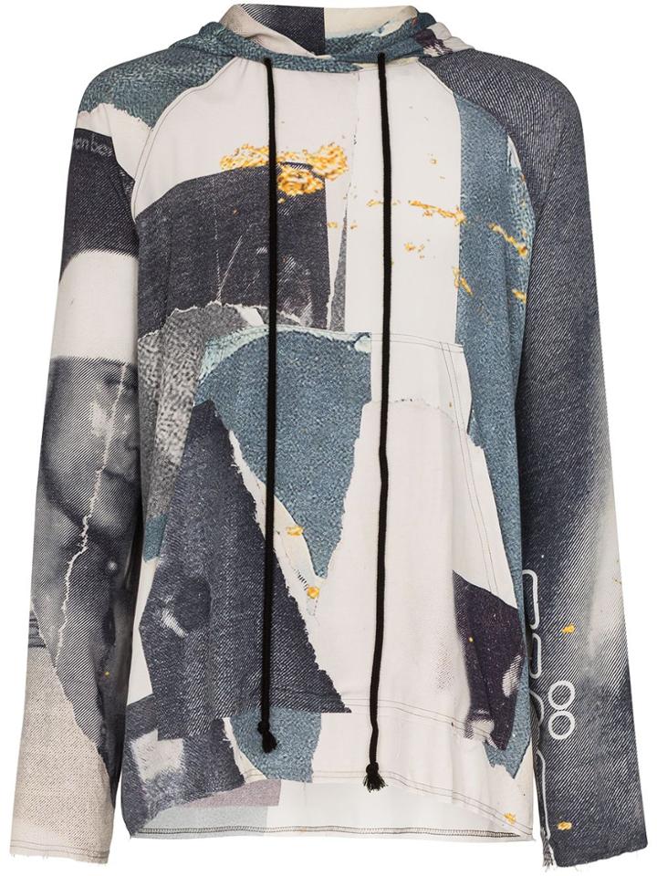 Song For The Mute X Cocoon Sven Raw Edge Hoodie - Grey