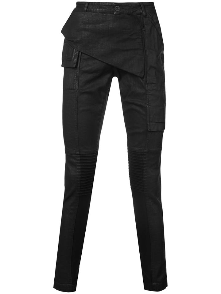 Rick Owens Drkshdw Skinny Biker Trousers - Black