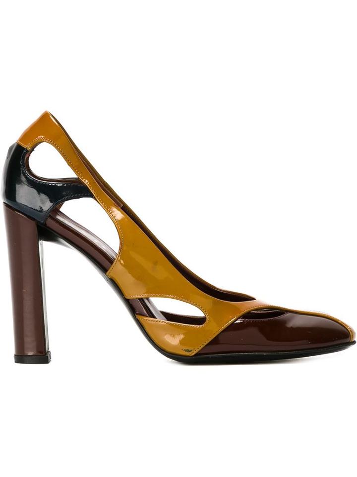 Prada Vintage Cut Out Detail Pumps