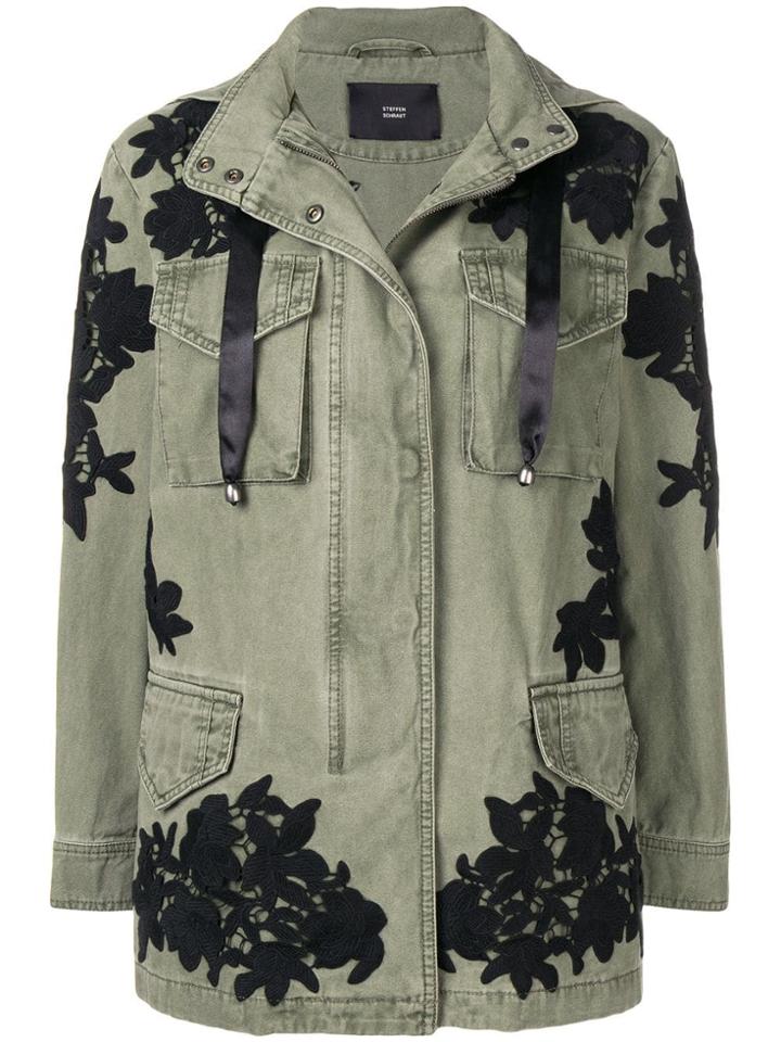 Steffen Schraut Appliqué Flower Jacket - Green