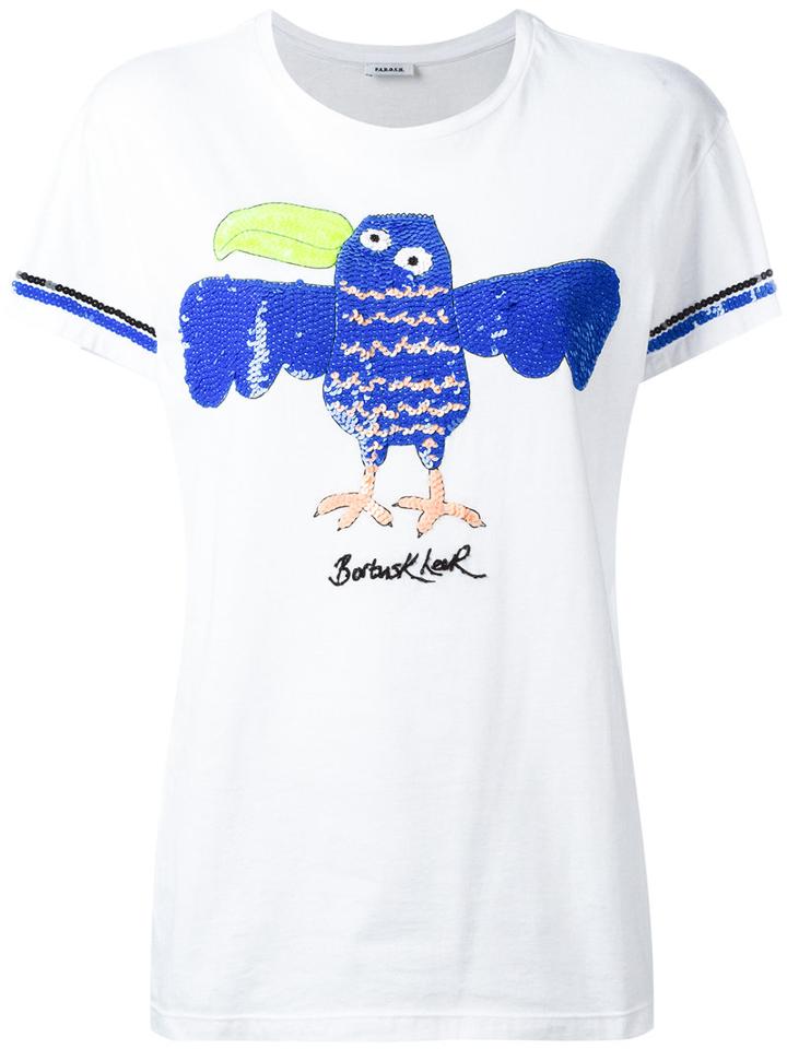 P.a.r.o.s.h. - Embellished T-shirt - Women - Cotton/pvc - S, Women's, White, Cotton/pvc
