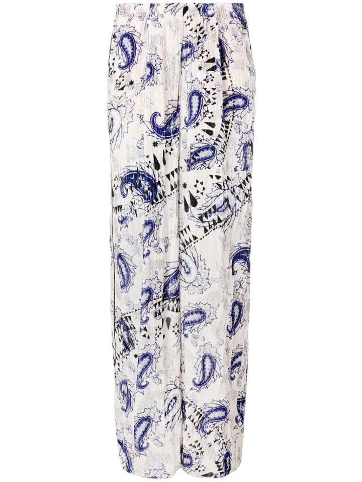Forte Forte Paisley Print Trousers - White