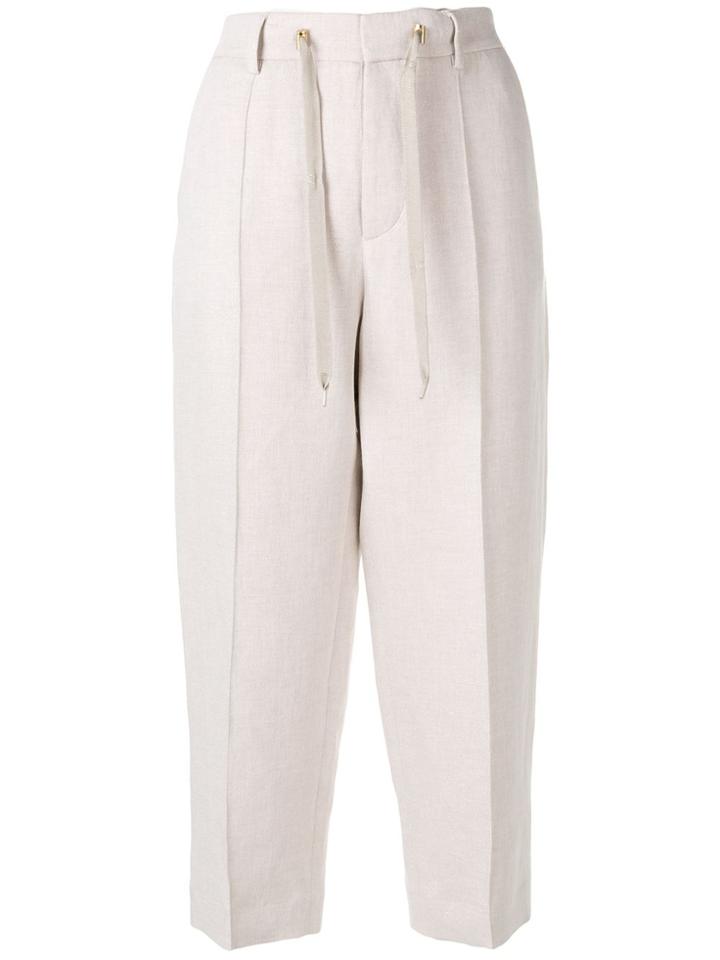 Zadig & Voltaire Cropped Drawstring Trousers - Neutrals