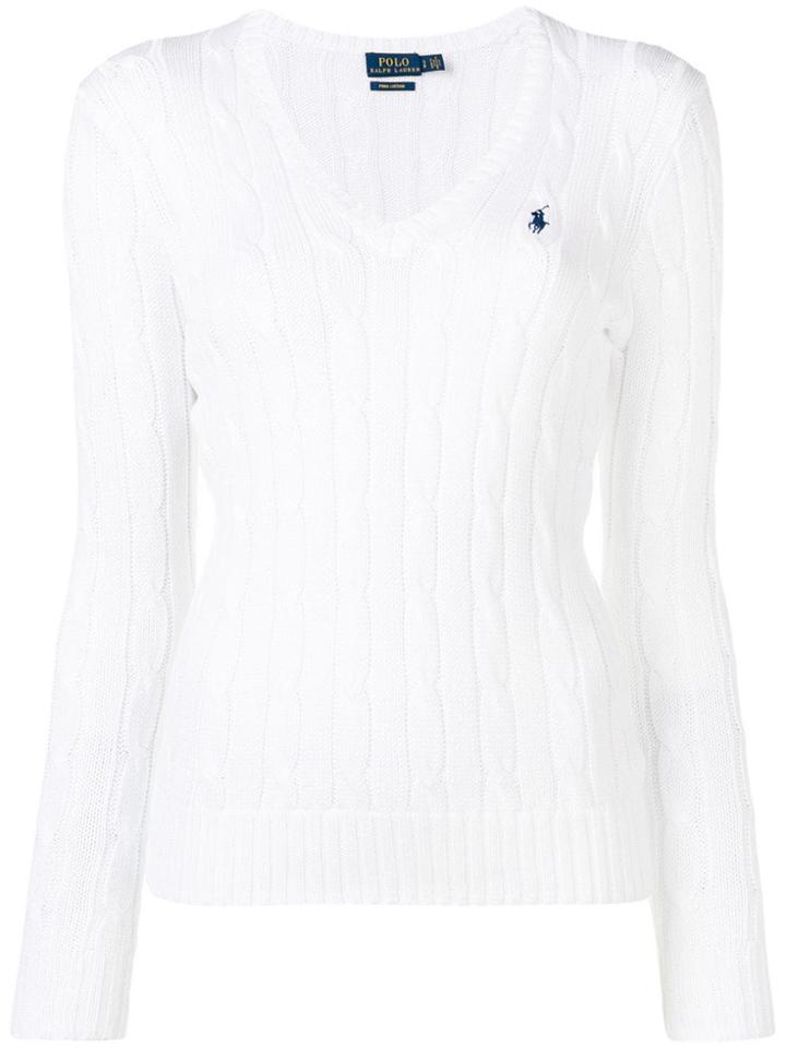 Polo Ralph Lauren Cable Knit Pullover - White