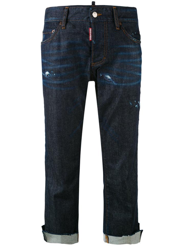 Cool Girl Cropped Jeans - Women - Cotton/spandex/elastane - 40, Blue, Cotton/spandex/elastane, Dsquared2