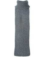 Erika Cavallini Turtleneck Knit Vest, Women's, Grey, Virgin Wool