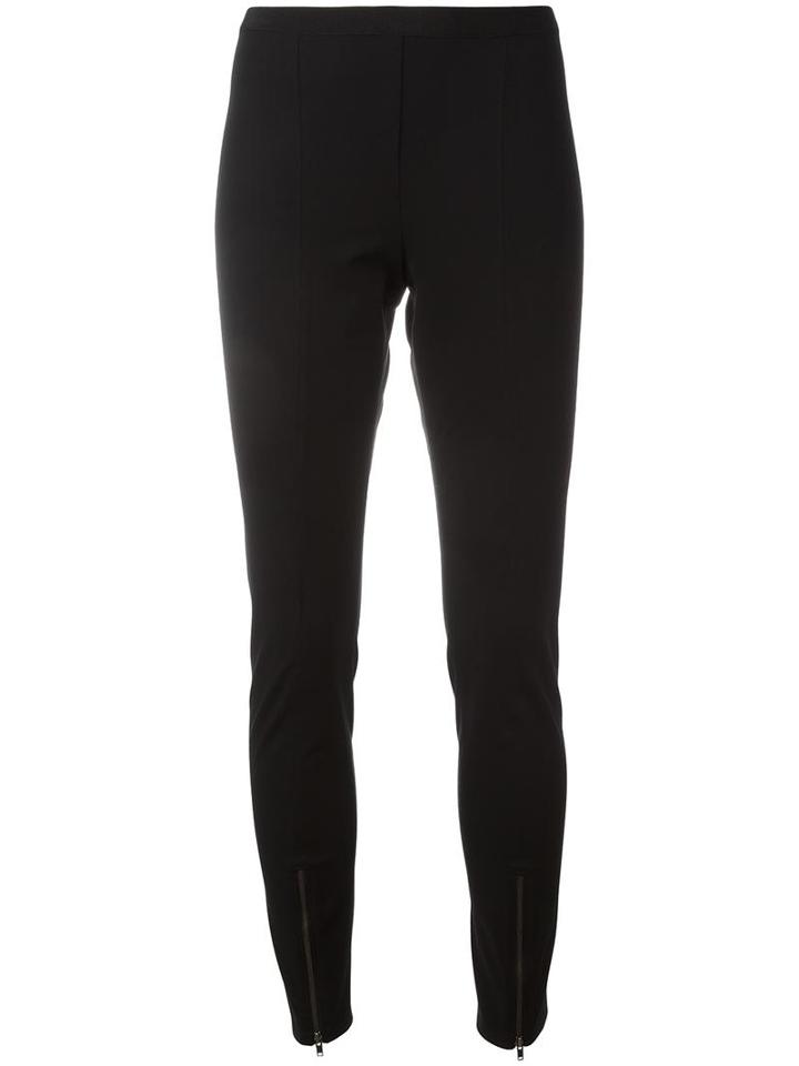 Helmut Lang Zipped Detailing Leggings, Women's, Size: Small, Black, Viscose/spandex/elastane
