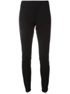 Helmut Lang Zipped Detailing Leggings, Women's, Size: Small, Black, Viscose/spandex/elastane