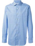 Kiton Geometric Print Shirt