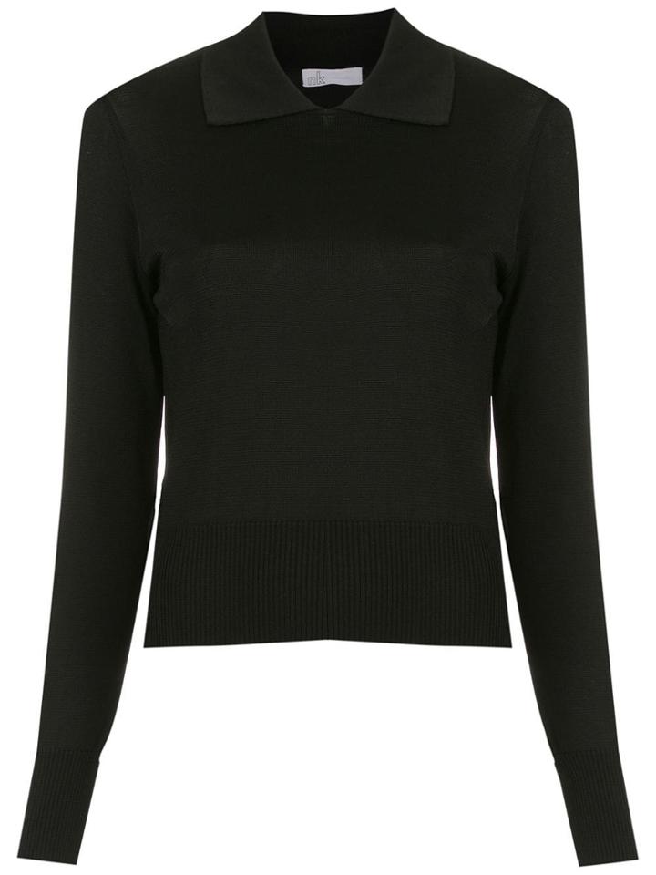 Nk Knitted Polo Shirt - Black