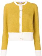 Baum Und Pferdgarten Contrast Trim Knitted Cardigan - Yellow & Orange