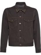 Prada Denim Jacket With Shirt Collar - Black