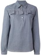 A.p.c. Buttoned Placket Shirt - Blue