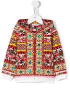 Carretto Con Rose (pink) Hoodie - Kids - Cotton/spandex/elastane - 12-18 Mth, Dolce & Gabbana Kids