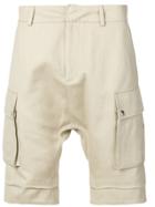 Balmain Dropped Crotch Cargo Shorts - Neutrals