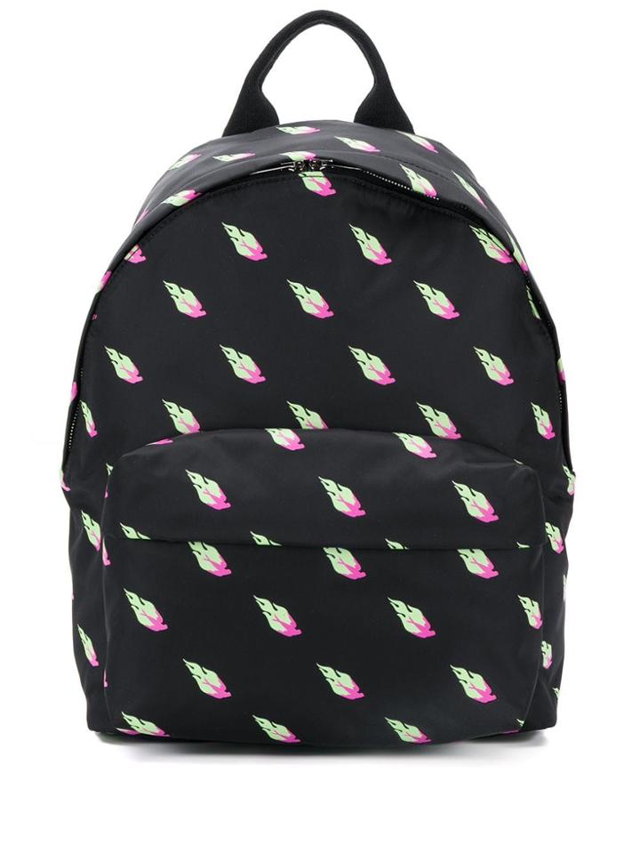 Mcq Alexander Mcqueen Classic Printed Backpack - Black