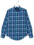 Ralph Lauren Kids Plaid Button Down Shirt, Boy's, Size: 14 Yrs, Blue