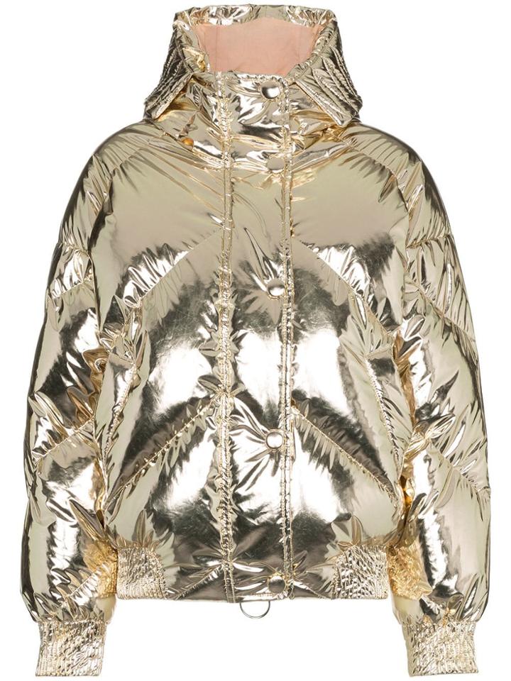 Ienki Ienki Dunlop Foil Puffer Jacket - Gold