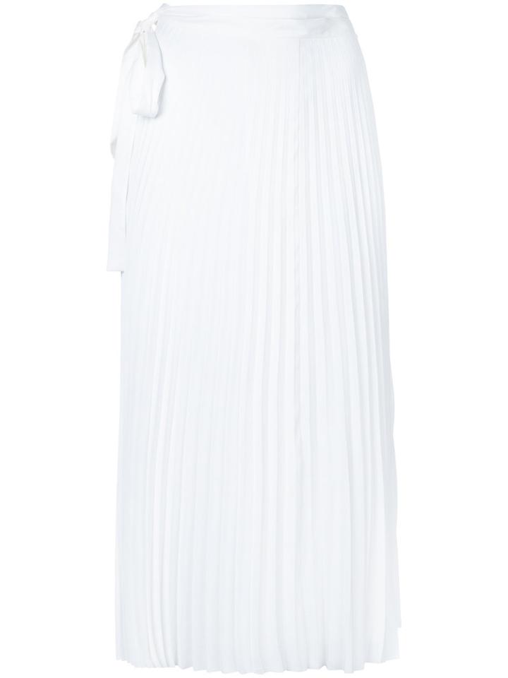 Haider Ackermann - Pleated Skirt - Women - Polyester - 36, White, Polyester