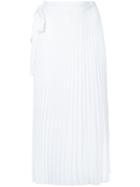 Haider Ackermann - Pleated Skirt - Women - Polyester - 36, White, Polyester