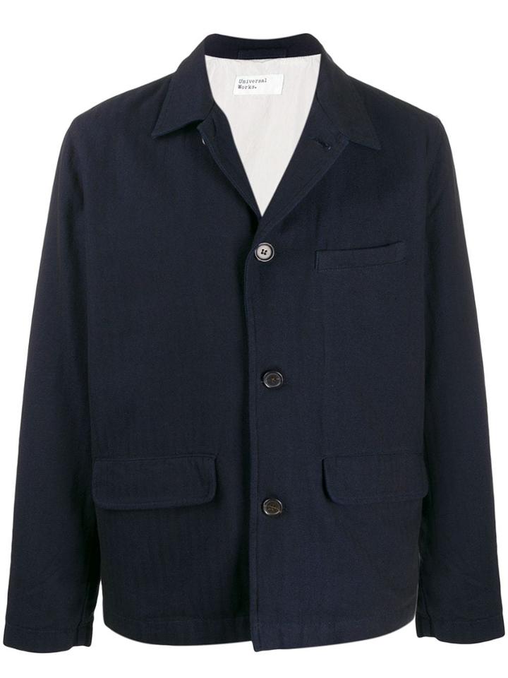 Universal Works Workers Shirt Jacket - Blue
