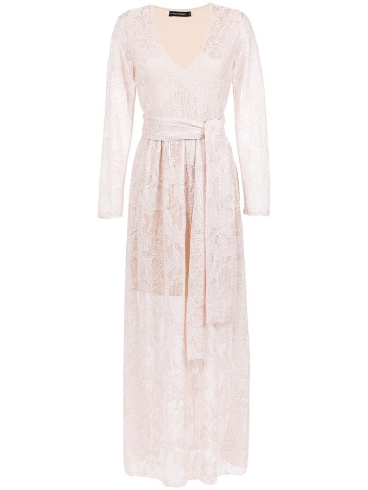 Cecilia Prado Maitê Tricot Long Dress - Pink & Purple