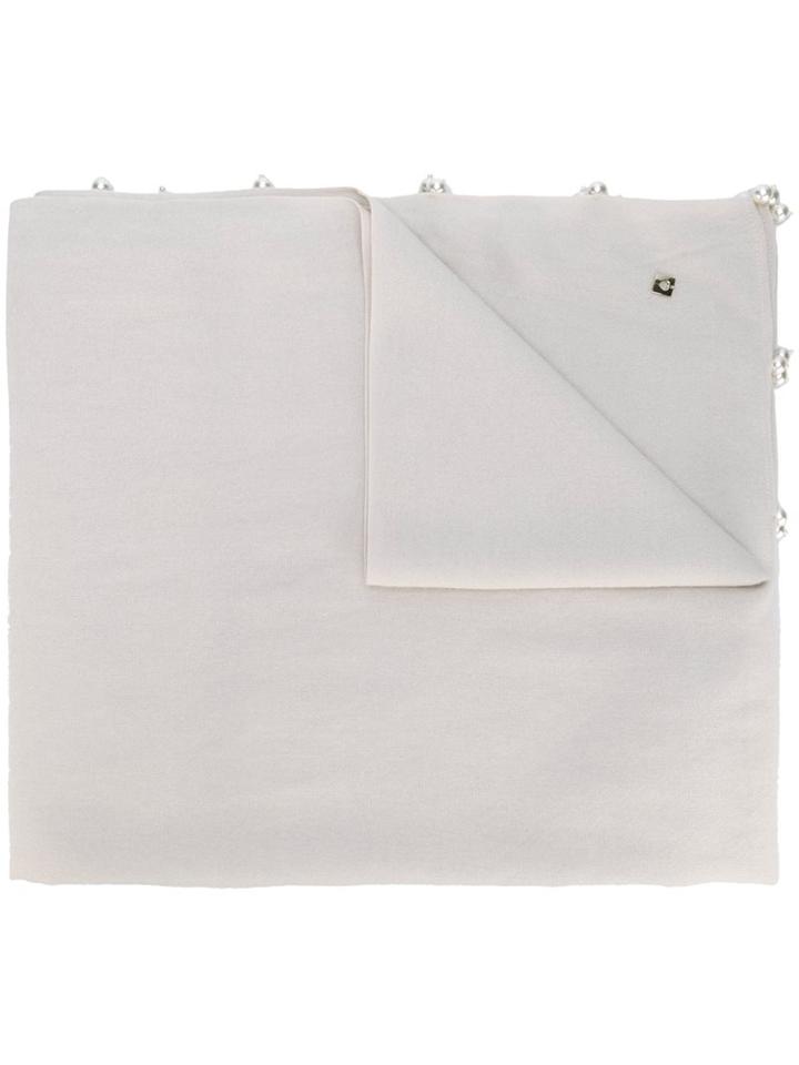 Twin-set Pearl-embellished Scarf