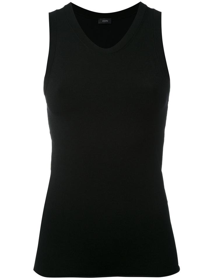 Joseph - Racer Back Tank Top - Women - Nylon/spandex/elastane/viscose - L, Black, Nylon/spandex/elastane/viscose
