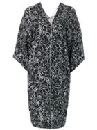 A.f.vandevorst Graphic Print Zipped Dress - Black