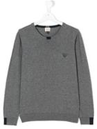Armani Junior - Classic Logo Pullover - Kids - Cotton/wool - 14 Yrs, Grey